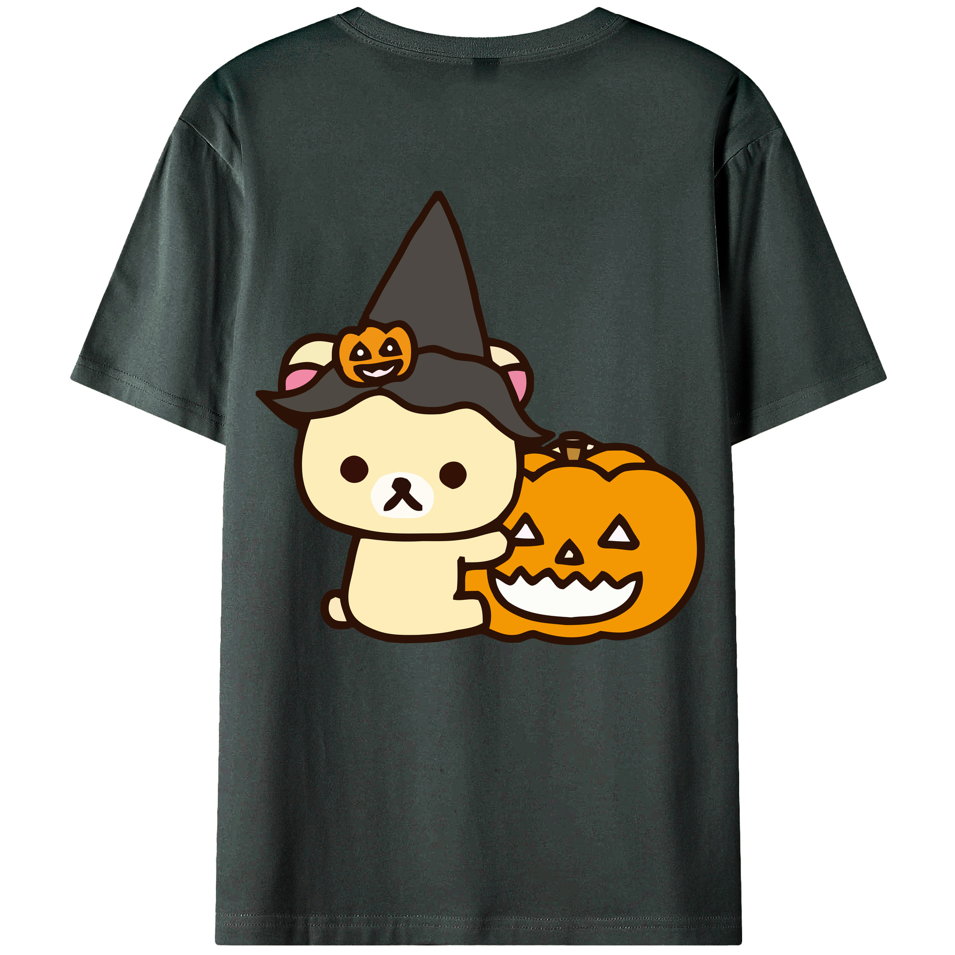 （画像用） リラックマ リラックマ キイロイトリ Rilakkuma Korilakkuma Kiiroitori 綿100％ メンズ半袖Tシャツ（バックプリント） 通気性